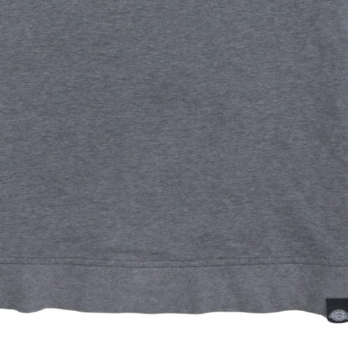 Dickies Men's Grey Logo Pullover Sweatshirt Medium