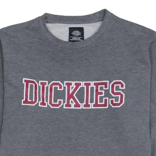 Dickies Men's Grey Logo Pullover Sweatshirt Medium