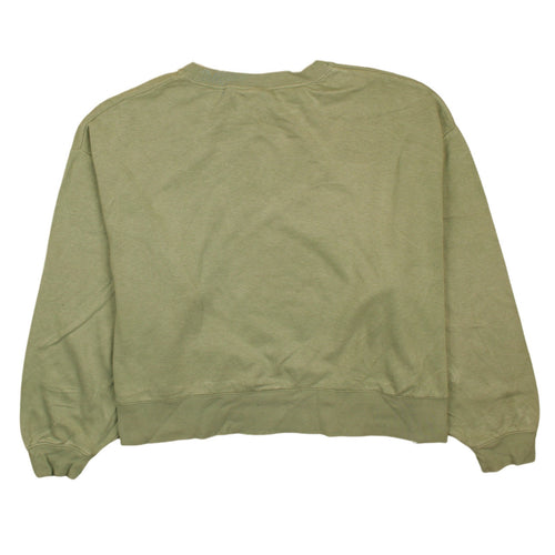 Nike Women’s Green Glitter Logo Sweatshirt 2XL Pullover Casual