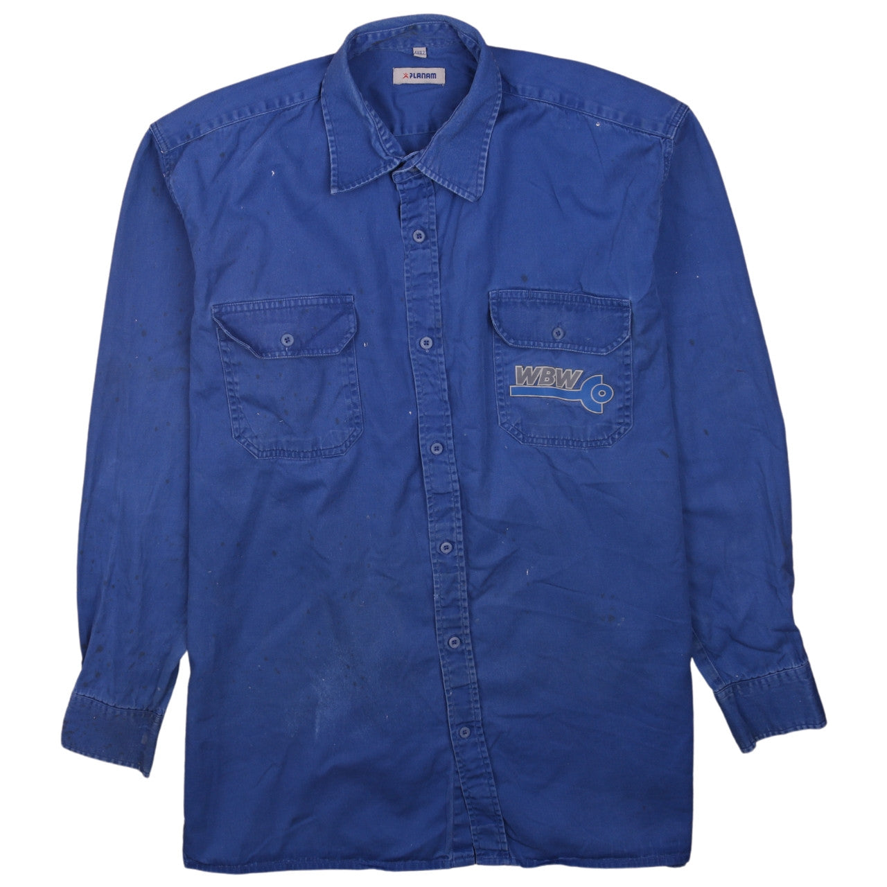 PLANAM Men's Blue 42in Long Sleeve Cotton Workwear Shirt