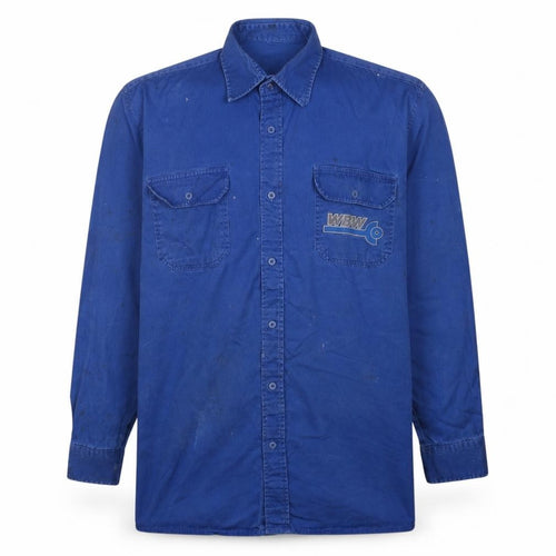 PLANAM Men's Blue 42in Long Sleeve Cotton Workwear Shirt
