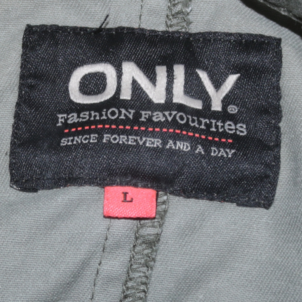 ONLY Womens Green Camouflage Studded Military Jacket L