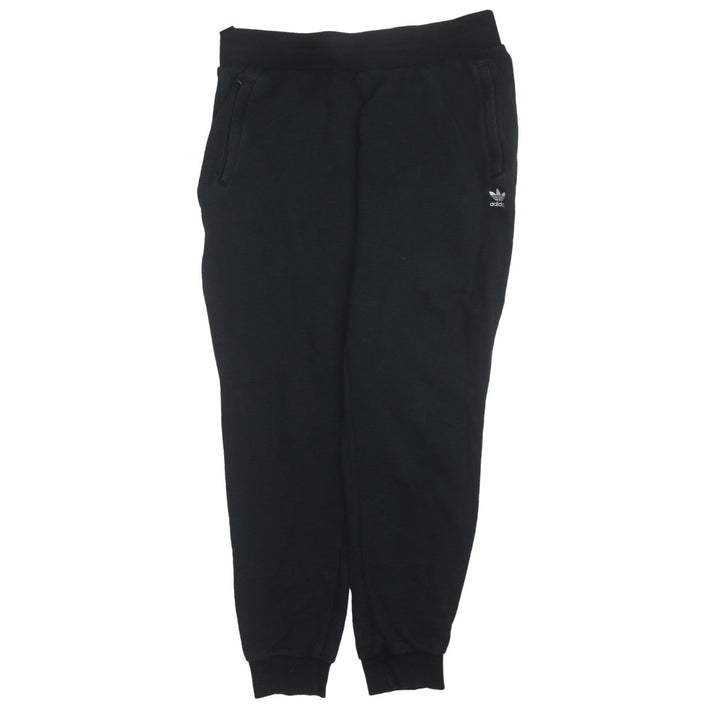 adidas Womens Black Jogger Sweatpants L Fleece Comfort Tapered Fit