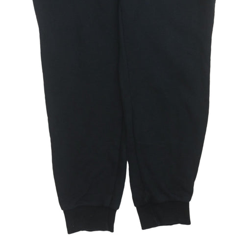 adidas Womens Black Jogger Sweatpants L Fleece Comfort Tapered Fit