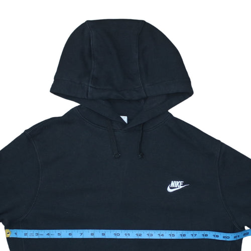 Nike Men's Black Pullover Hoodie Small Fleece Logo Sweatshirt