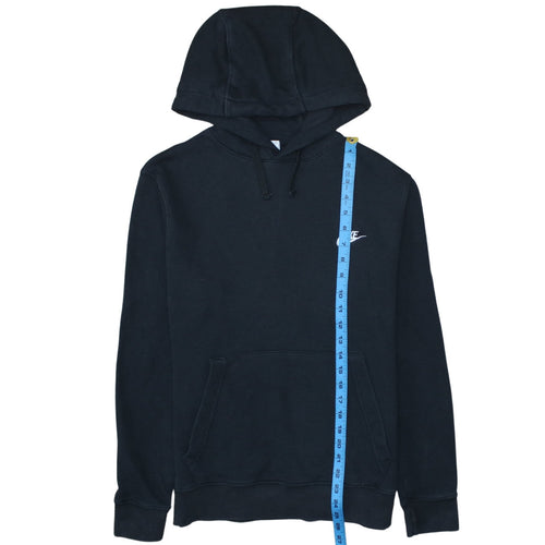 Nike Men's Black Pullover Hoodie Small Fleece Logo Sweatshirt