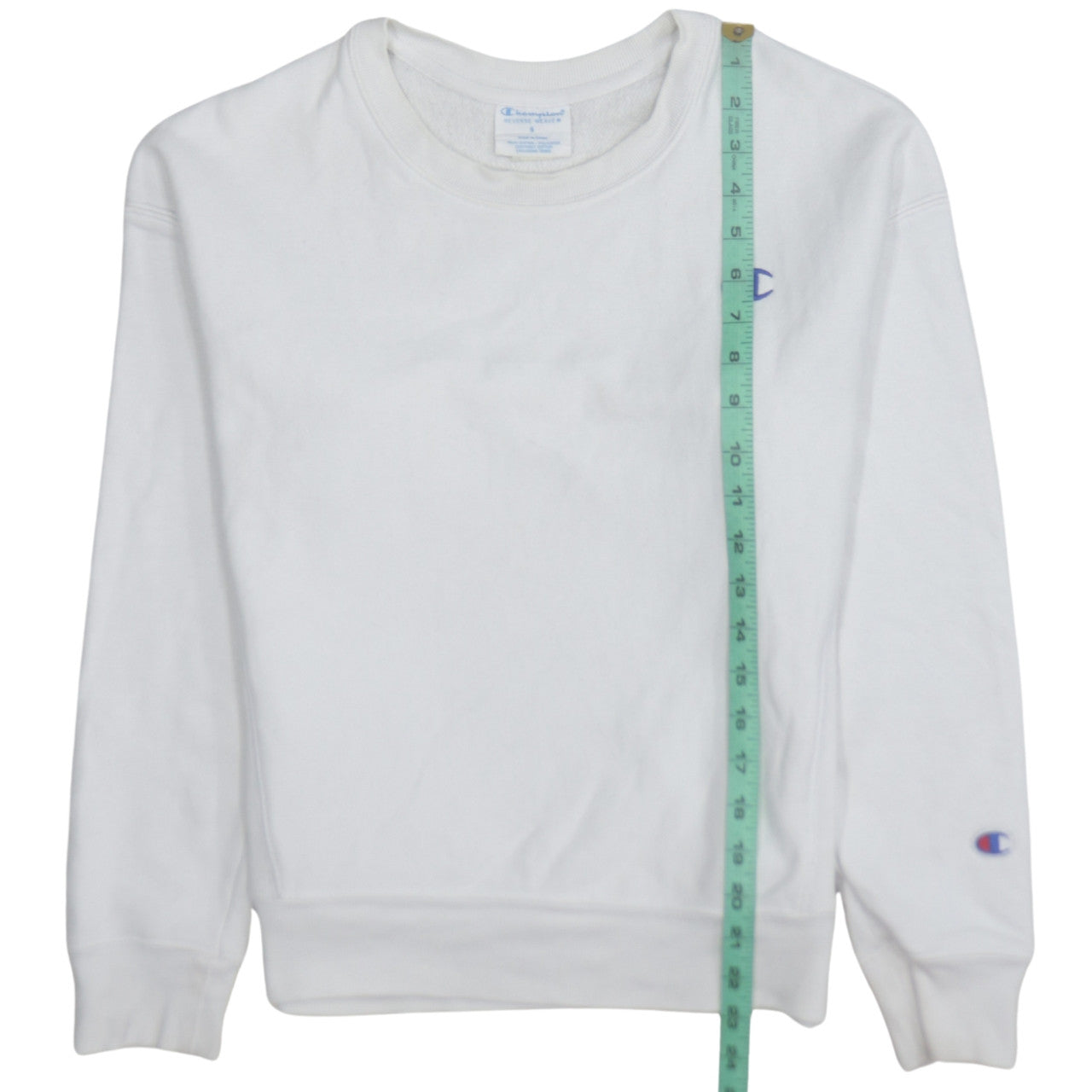Champion Women's White Reverse Weave Sweatshirt Size S Crew Neck