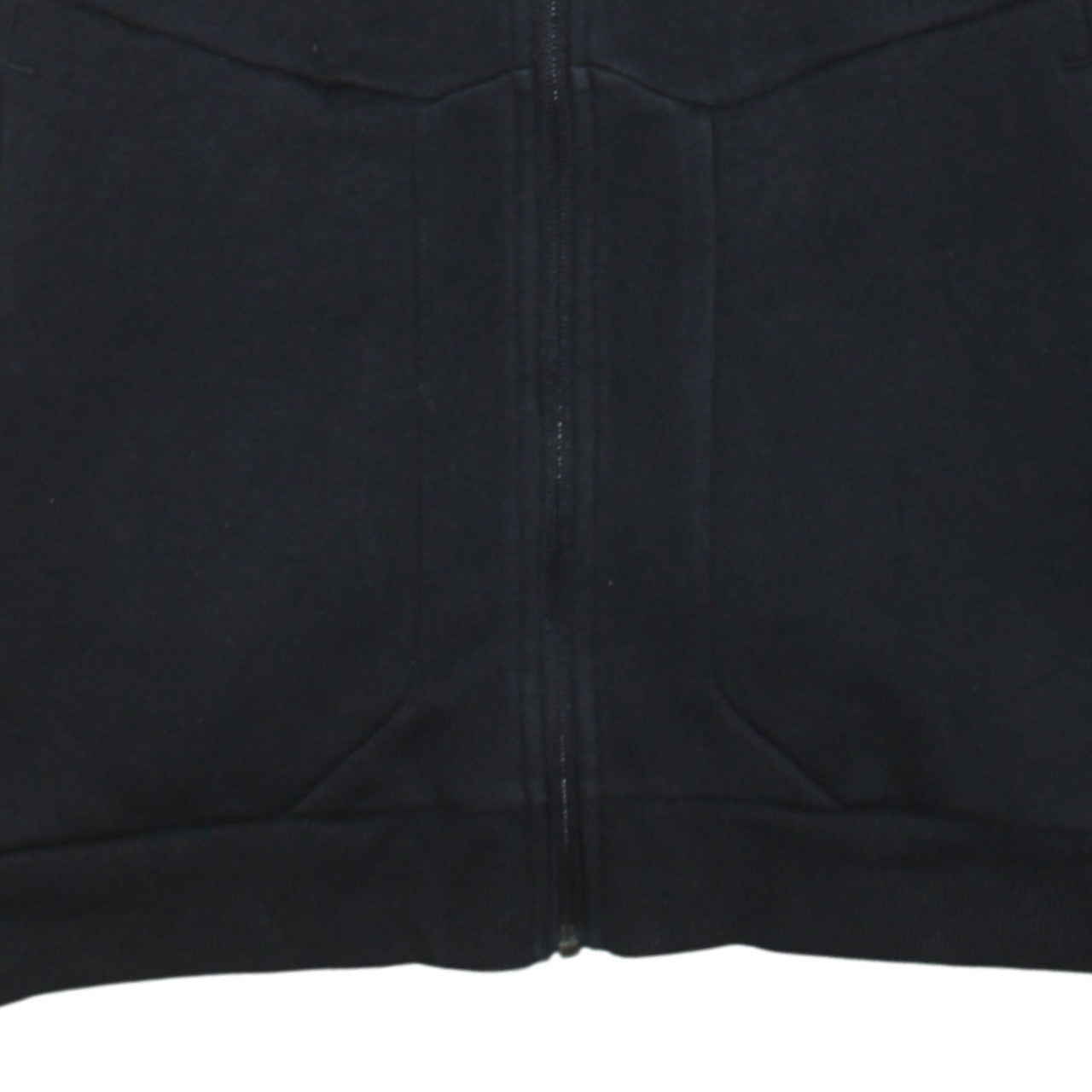 Adidas Men’s Black Full Zip Hoodie Size S Fleece Hooded Sweatshirt