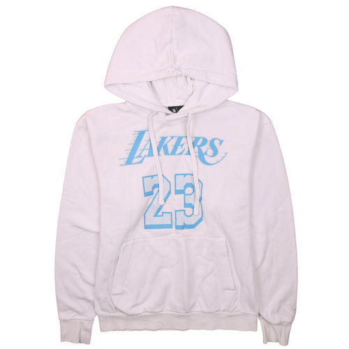 Nike NBA Lakers LeBron James 23 White Men's Pullover Hoodie S