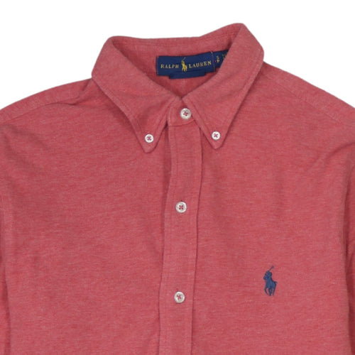 Ralph Lauren Men's Red Cotton Button-Down Shirt Size S Regular Fit