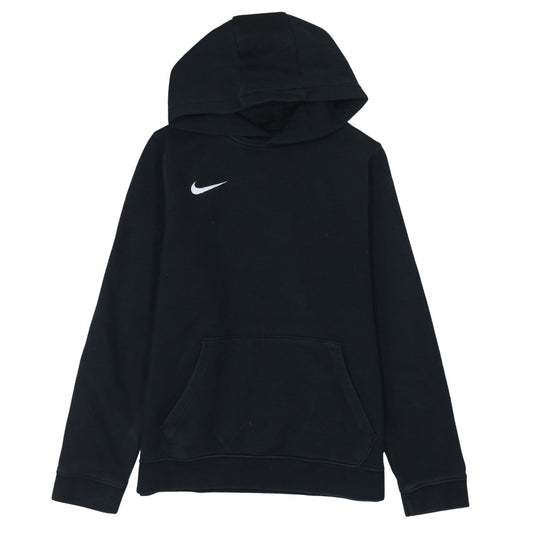 Nike Boys Black XL Pullover Hoodie with Logo and Kangaroo Pocket