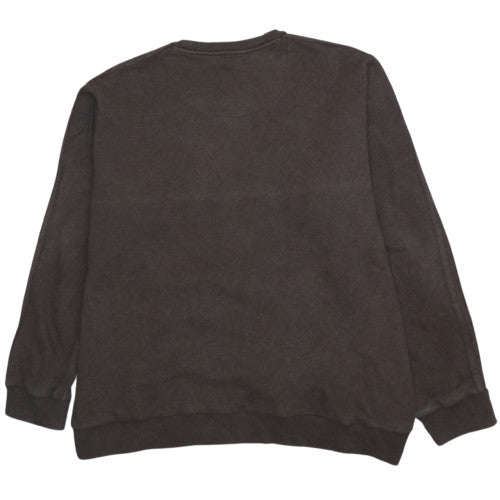adidas Mens Brown 2XL Pullover Sweatshirt Crew Neck Fleece
