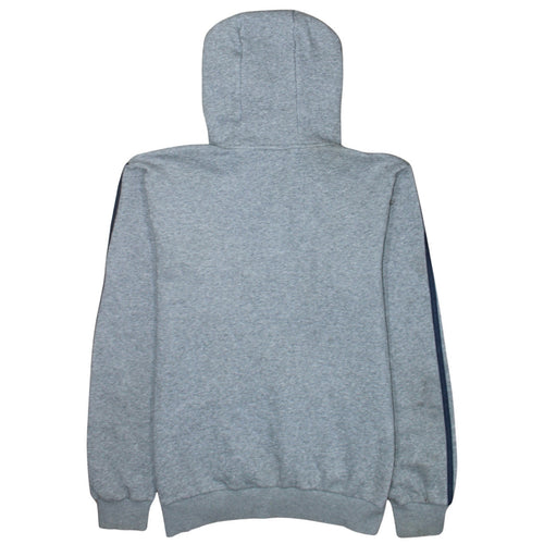 Adidas Mens Grey Henley Hoodie Medium Sports Hooded Sweatshirt
