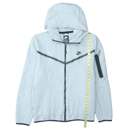 Nike Men's Grey Full Zip Hoodie XL Lightweight Athletic