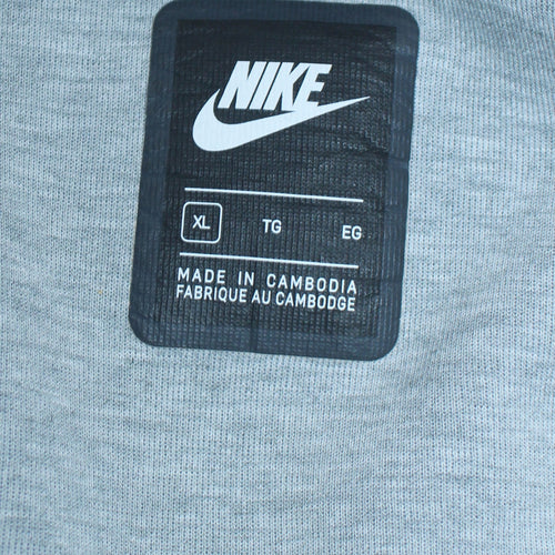 Nike Men's Grey Full Zip Hoodie XL Lightweight Athletic