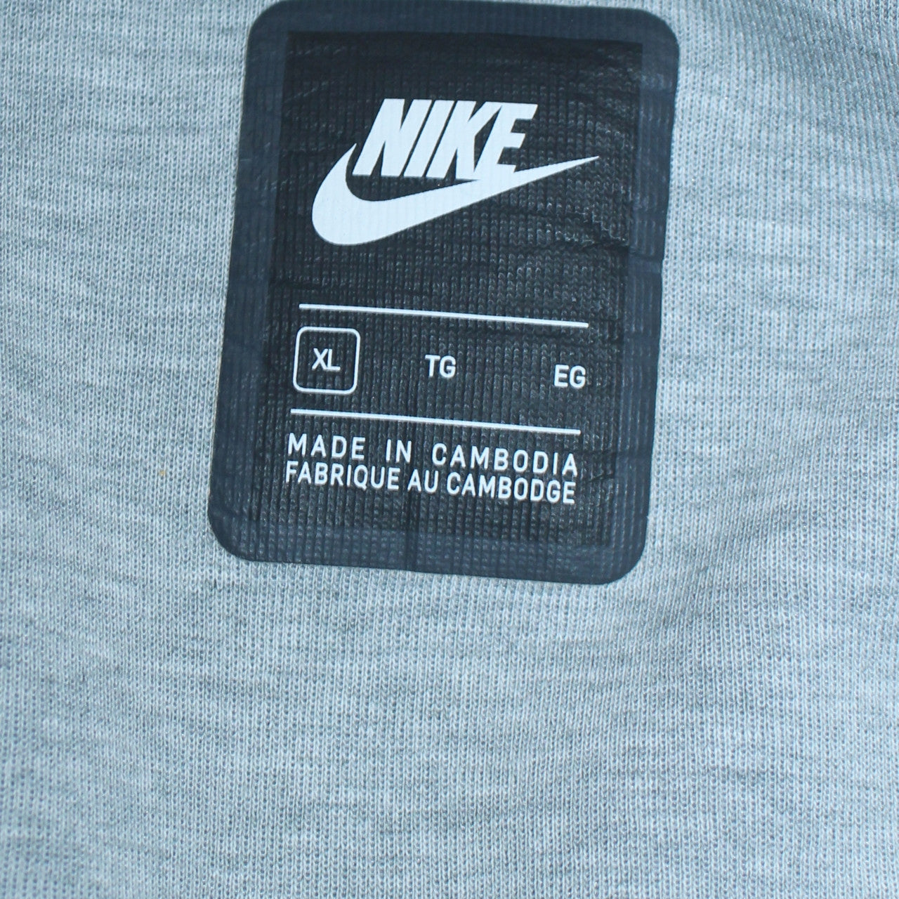 Nike Men's Grey Full Zip Hoodie XL Lightweight Athletic