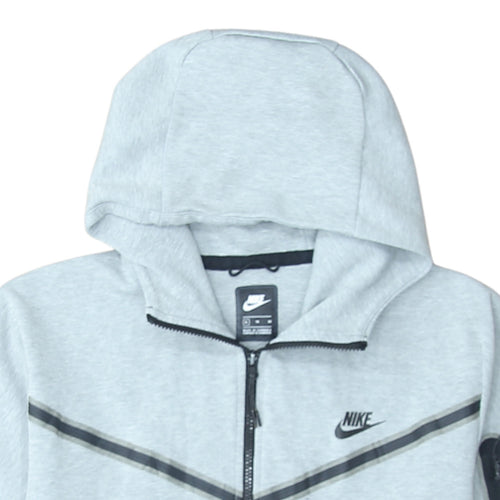 Nike Men's Grey Full Zip Hoodie XL Lightweight Athletic