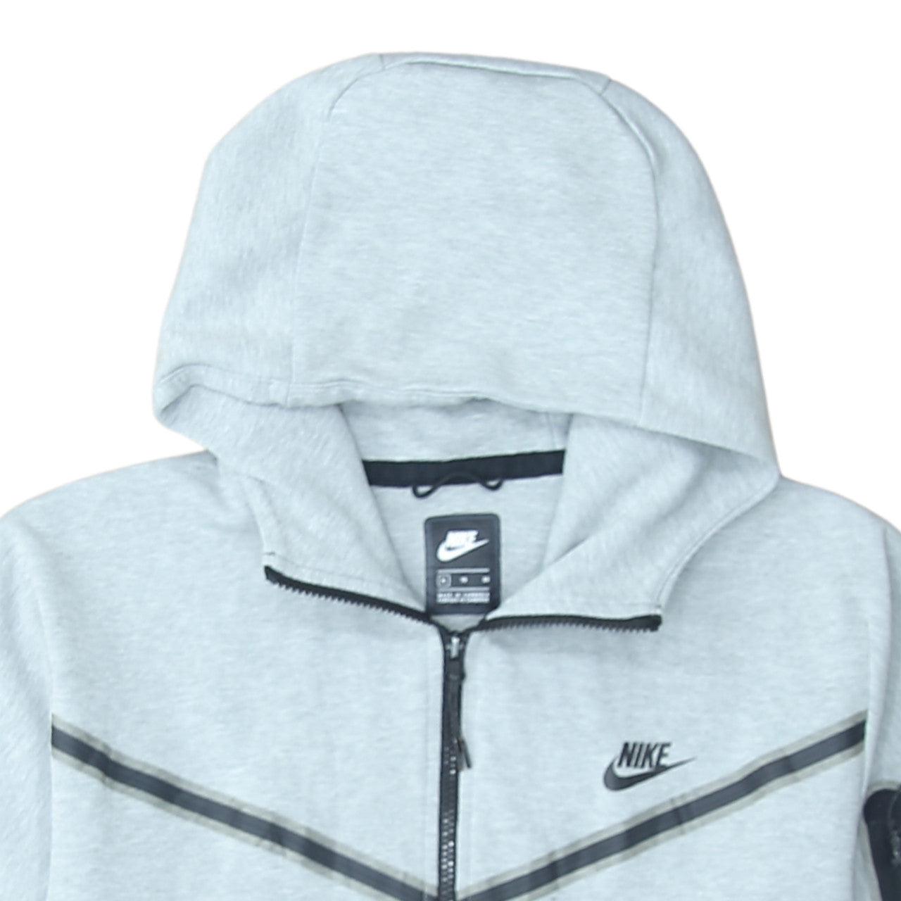 Nike Men's Grey Full Zip Hoodie XL Lightweight Athletic