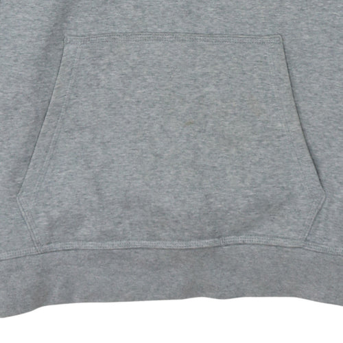 Nike Men's Grey Pullover Hoodie Size L Regular Fit Fleece Sweatshirt
