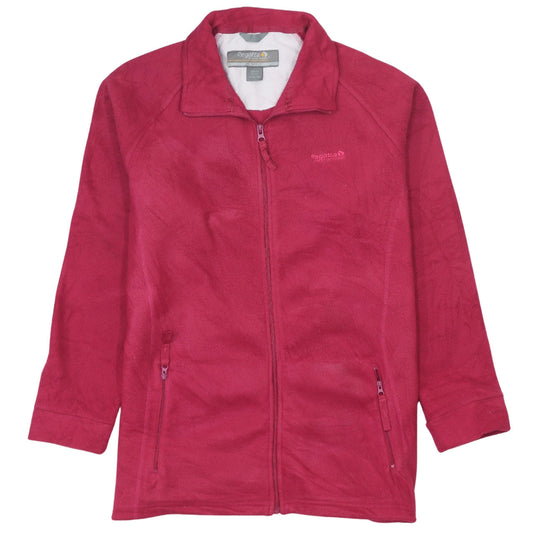 Regatta Women's Pink Fleece Full Zip Mid-Length Jacket Size 14