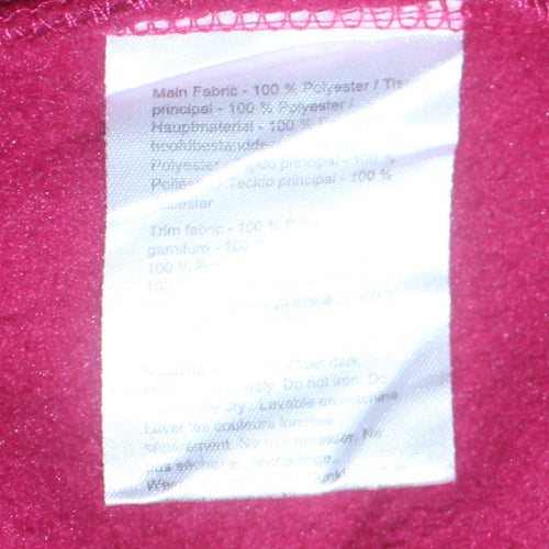Regatta Women's Pink Fleece Full Zip Mid-Length Jacket Size 14