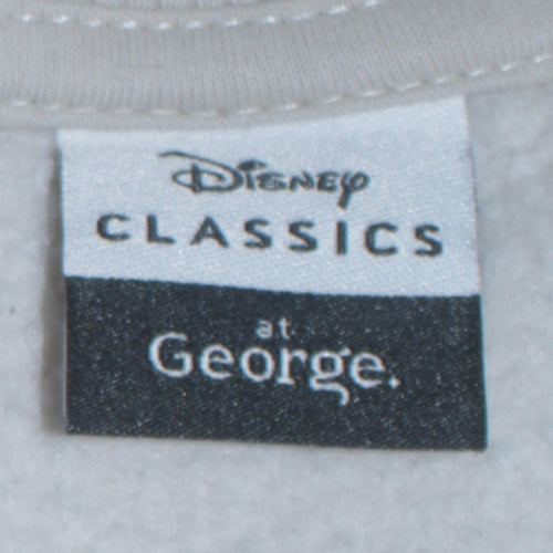 Disney Classics George Women Beige Stitch Sweatshirt XL Crew Neck