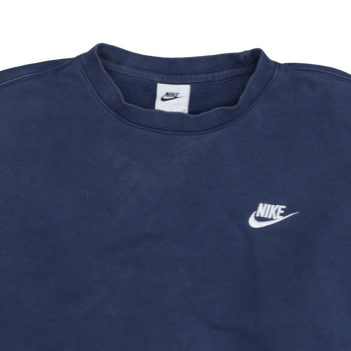 Nike Men's Blue Small Crew Neck Pullover Sweatshirt