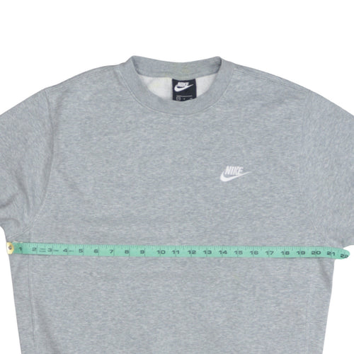 Nike Men's Grey Crew Neck Pullover Sweatshirt Size S