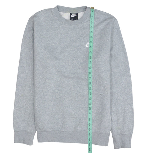 Nike Men's Grey Crew Neck Pullover Sweatshirt Size S