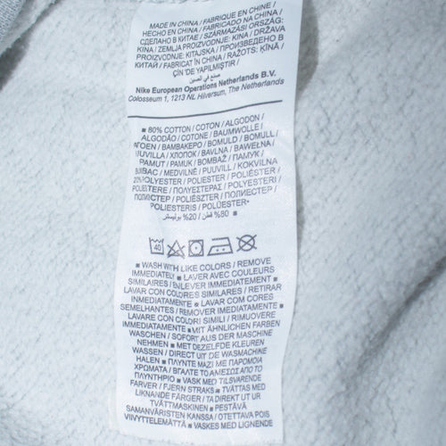 Nike Men's Grey Crew Neck Pullover Sweatshirt Size S