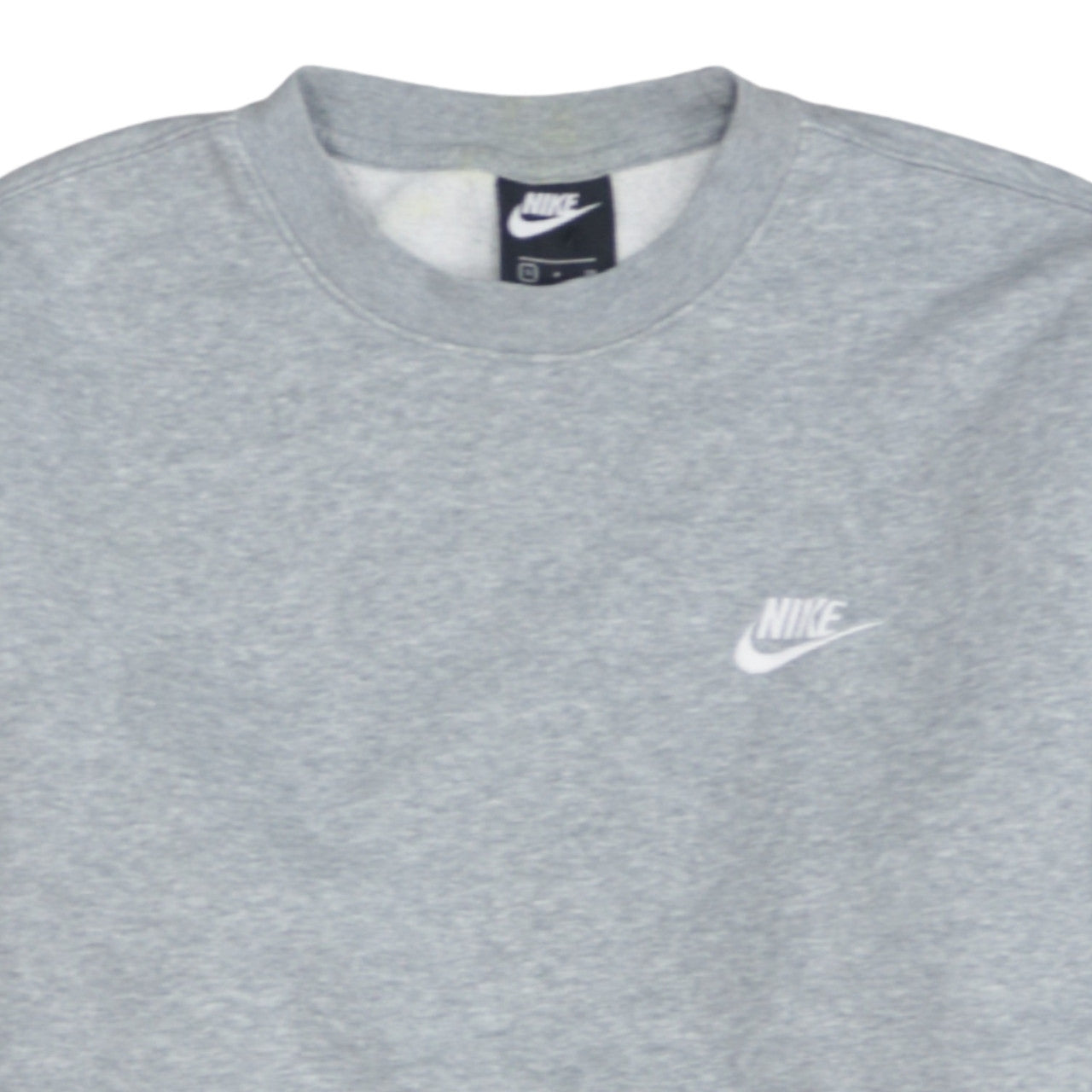 Nike Men's Grey Crew Neck Pullover Sweatshirt Size S