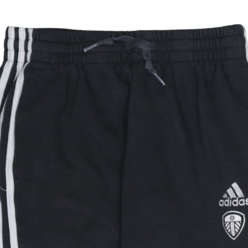 Adidas Mens Black Jogger Trousers Medium Fleece Casual Sports