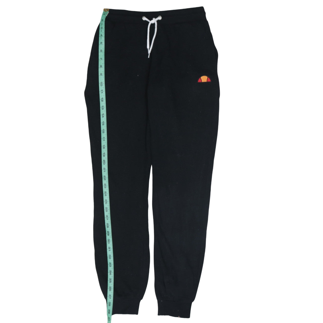Ellesse Boys Black Jogger Sweatpants 13-14 Years Fleece Casual Trousers