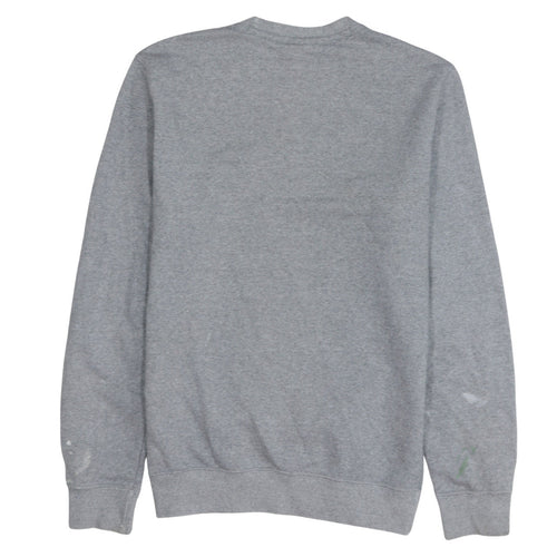 Champion Men's Grey Medium Pullover Sweatshirt Logo Crew Neck