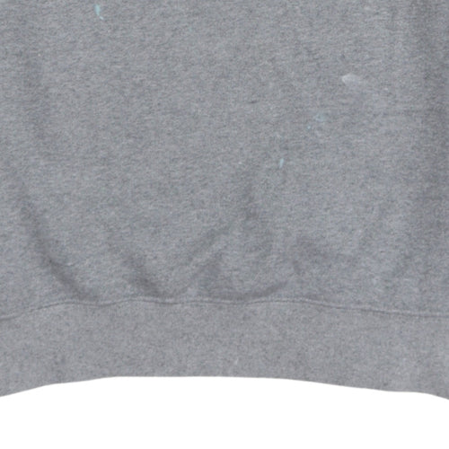 Champion Men's Grey Medium Pullover Sweatshirt Logo Crew Neck