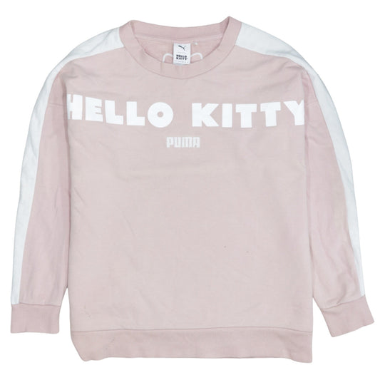 Puma Hello Kitty Women's Pink Crew Neck Sweatshirt Size M