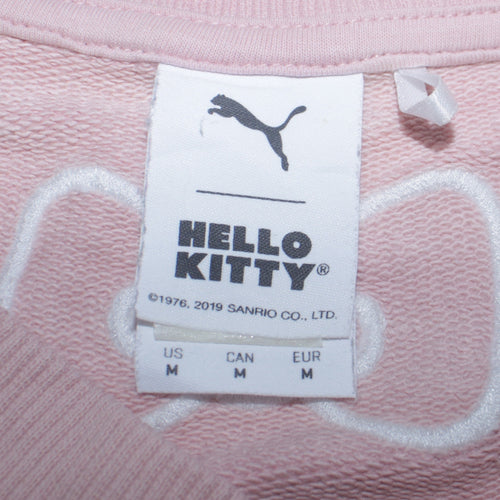 Puma Hello Kitty Women's Pink Crew Neck Sweatshirt Size M