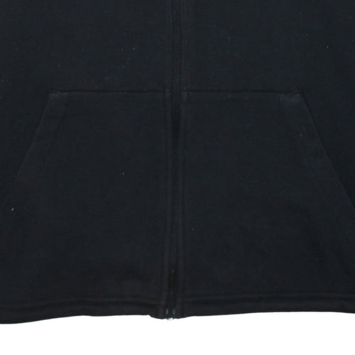 Adidas Boys Black Full Zip Hoodie 15-16 Years Classic Hooded Jacket
