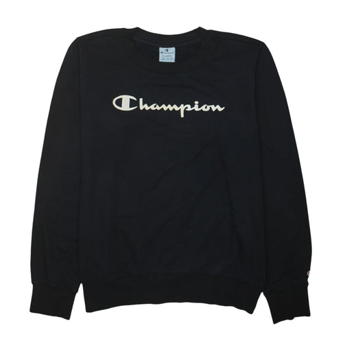 Champion Men Black XL Pullover Crew Neck Sweatshirt