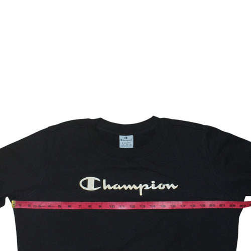 Champion Men Black XL Pullover Crew Neck Sweatshirt