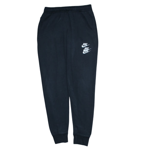 Nike Men's Black Jogger Sweatpants S Regular Fit Fleece Tapered