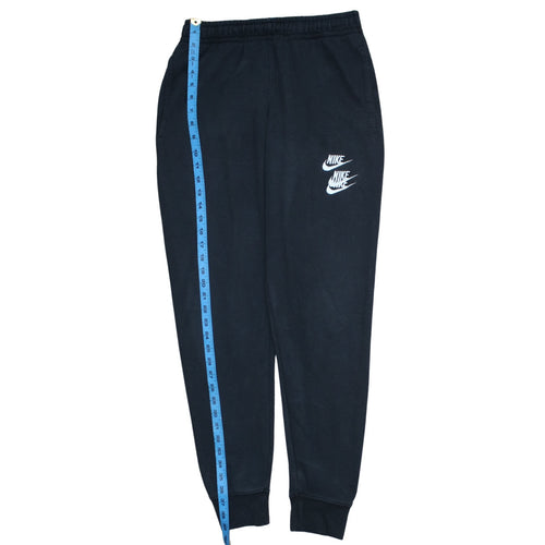 Nike Men's Black Jogger Sweatpants S Regular Fit Fleece Tapered