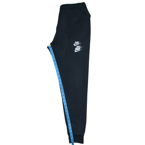 Nike Men's Black Jogger Sweatpants S Regular Fit Fleece Tapered