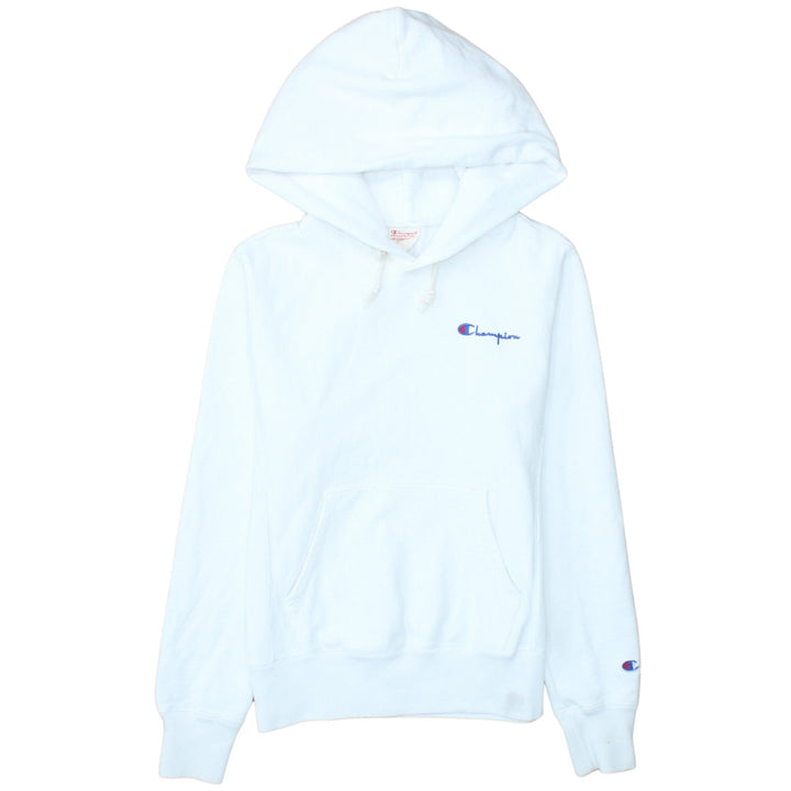 Champion Women White Small Reverse Weave Pullover Hoodie