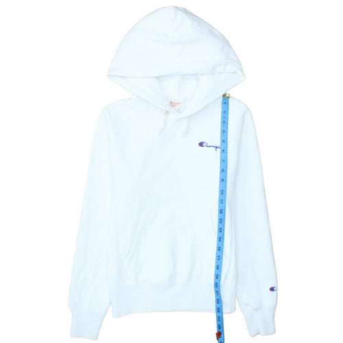Champion Women White Small Reverse Weave Pullover Hoodie