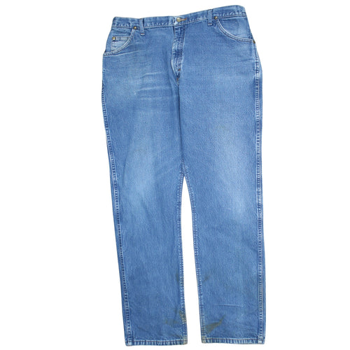Wrangler Men's Blue Regular Fit Straight Jeans 40W 34L