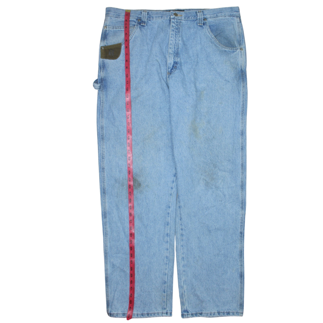 Wrangler RIGGS Workwear Men's Blue Denim Jeans 40x32 Relaxed Fit