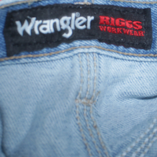Wrangler RIGGS Workwear Men's Blue Denim Jeans 40x32 Relaxed Fit
