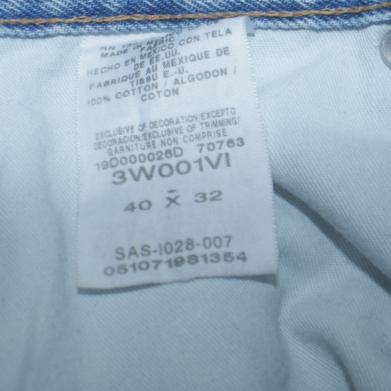 Wrangler RIGGS Workwear Men's Blue Denim Jeans 40x32 Relaxed Fit