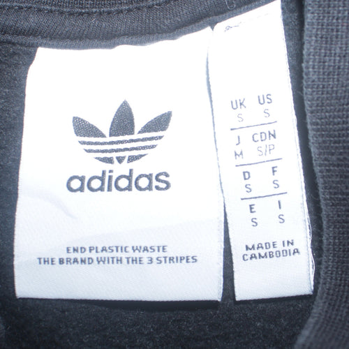Adidas Women’s Black 1/4 Zip Sweatshirt Small Logo Pullover